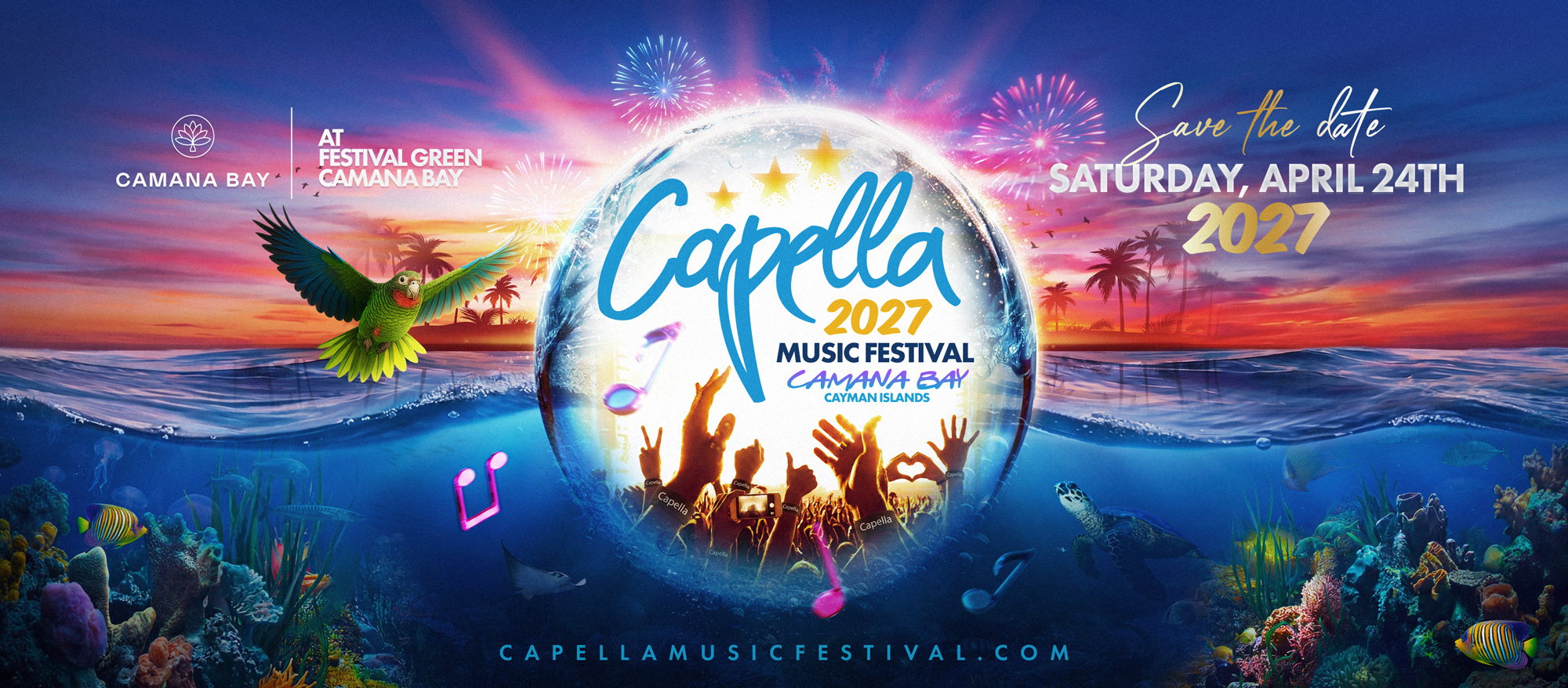 Capella 2027 campaign — Festival Green